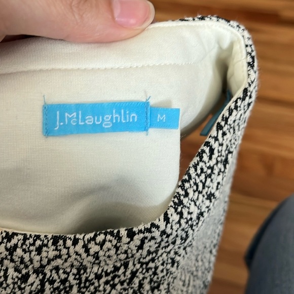 J.MCLAUGHLIN Poly/Cotton Boucle Tweed Size M - Picture 3 of 4